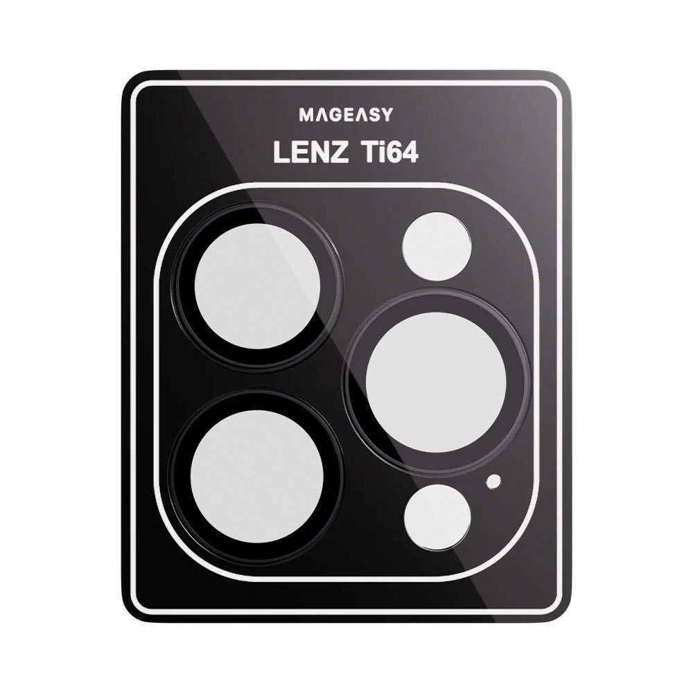 SwitchEasy Lenz Sapphire Camera Lens Protector pre iPhone 16 Pro/16 Pro Max - Black Titanium