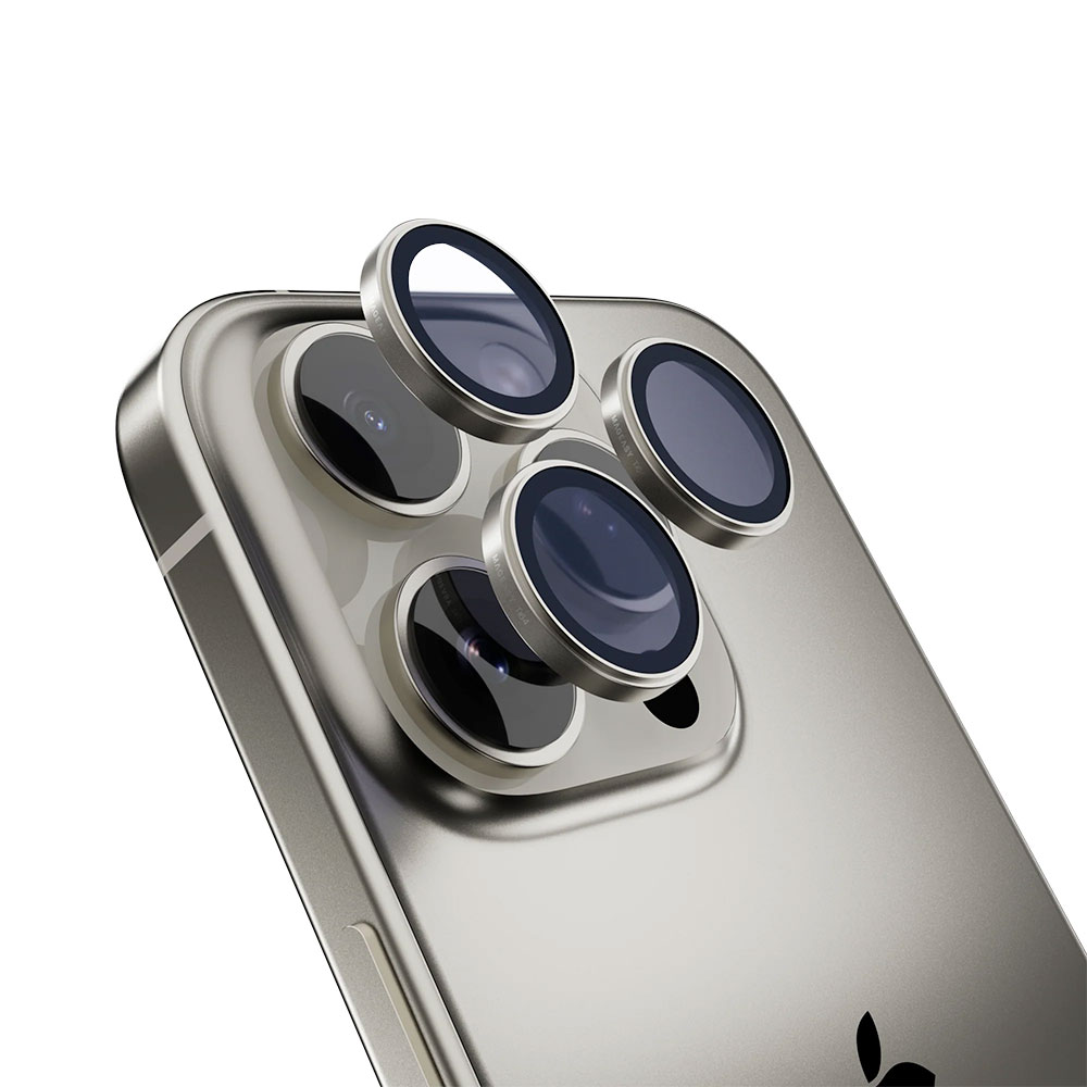 SwitchEasy Lenz Sapphire Camera Lens Protector pre iPhone 16 Pro/16 Pro Max - Titanium
