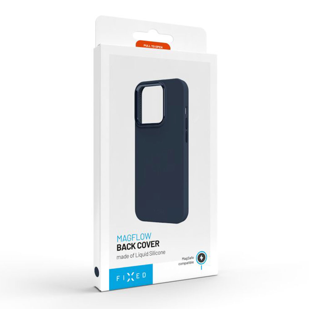 FIXED kryt MagFlow s podporou MagSafe pro Apple iPhone 16 Plus, modrý