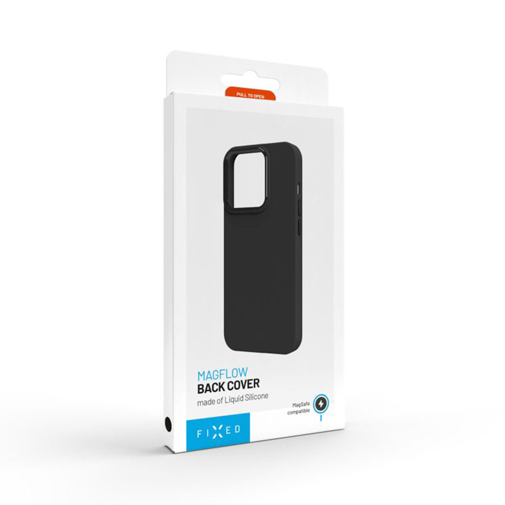 FIXED kryt MagFlow s podporou MagSafe pro Apple iPhone 16 Pro, černý