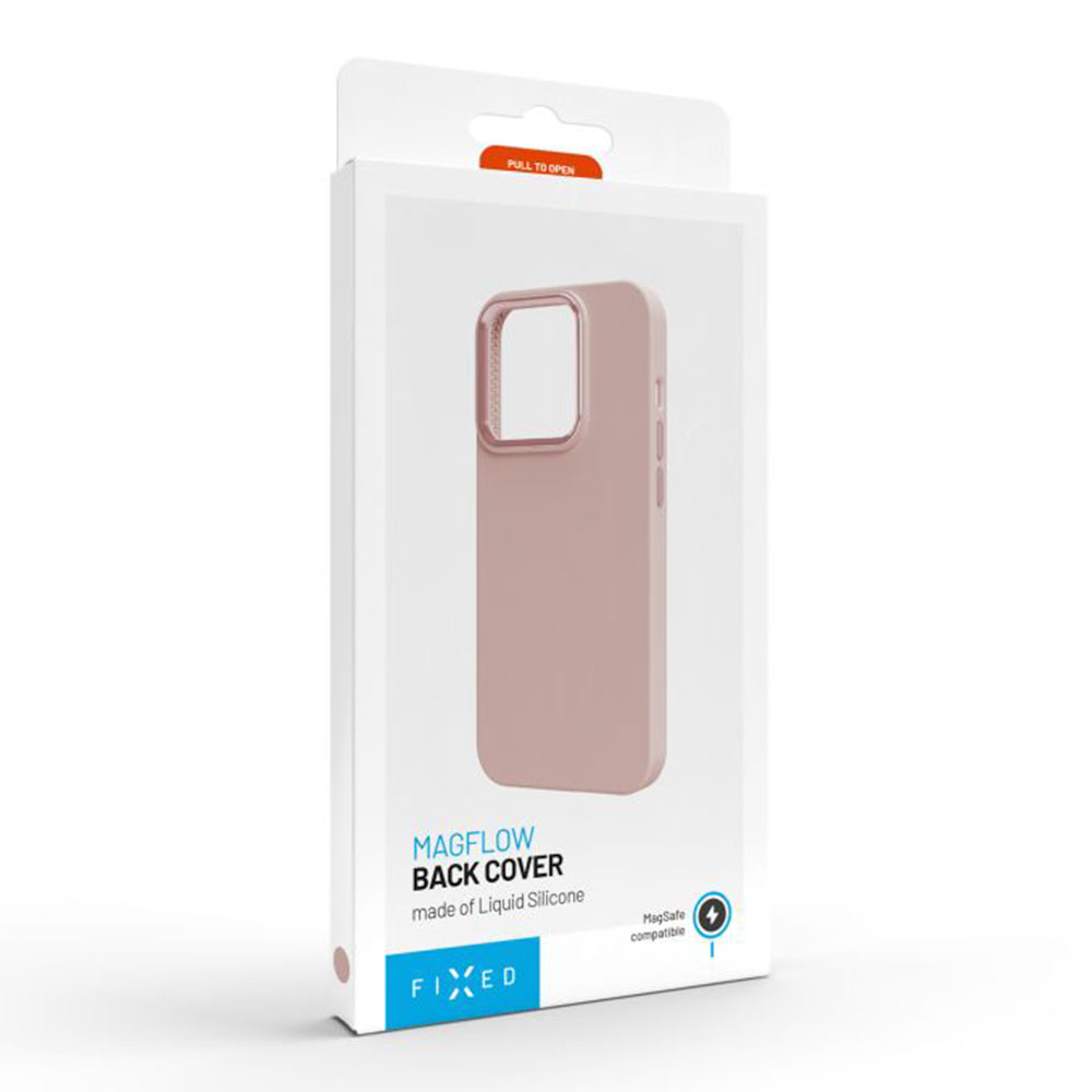 FIXED kryt MagFlow s podporou MagSafe pro Apple iPhone 16 Pro Max, růžový