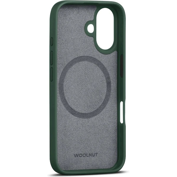 Woolnut Leather Case for iPhone 16 - Green