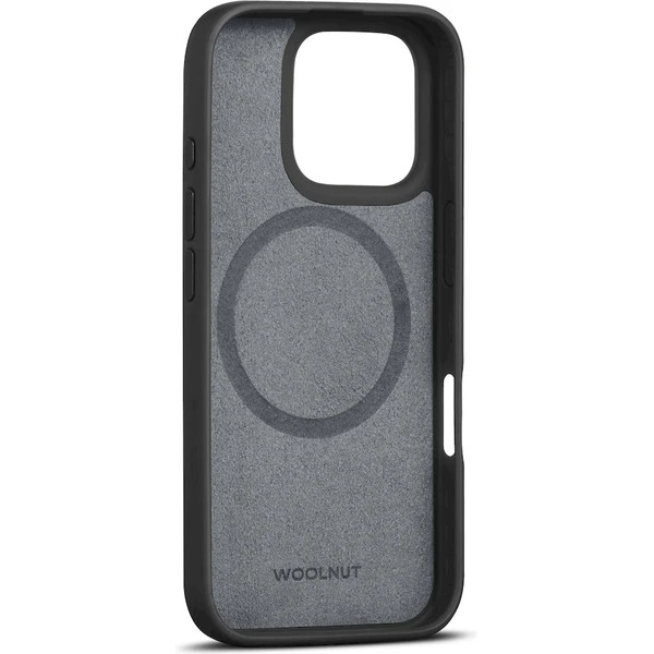 Woolnut Leather Case for iPhone 16 Pro Max - Black