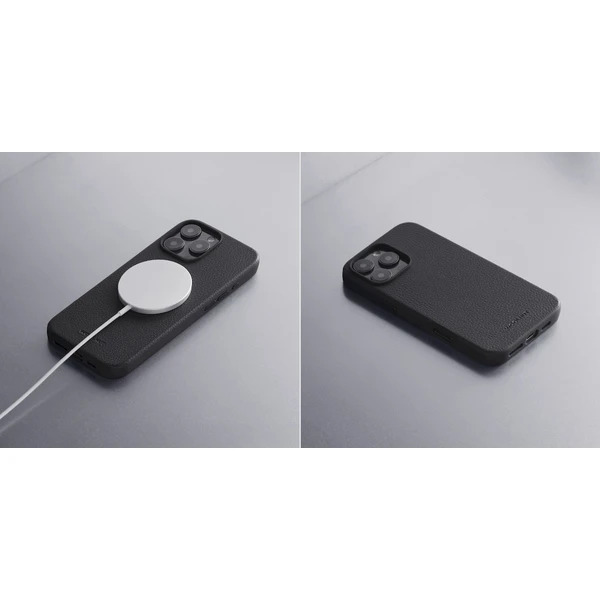 Woolnut Leather Case for iPhone 16 Pro Max - Black