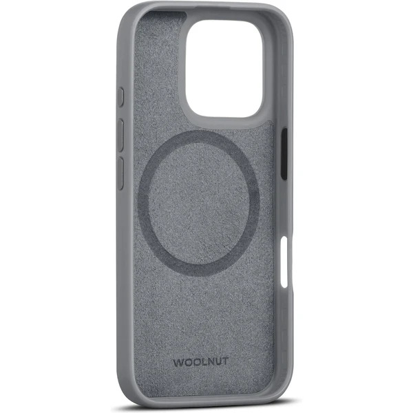 Woolnut Leather Case for iPhone 16 Pro - Grey