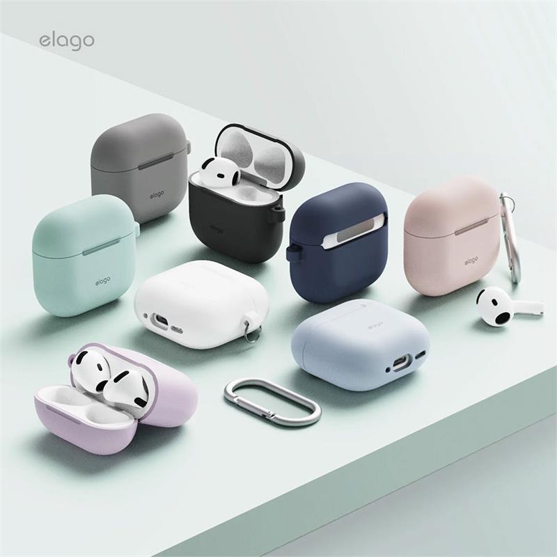 Elago Airpods 4 Silicone Hang Case - Nightglow Blue