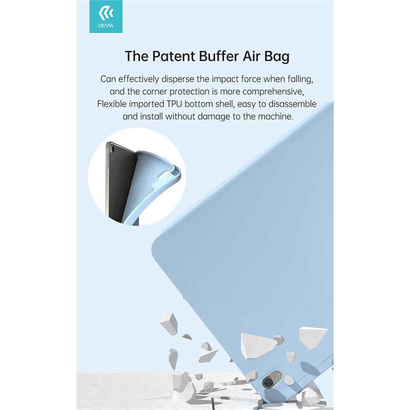 Devia puzdro Leather Case with Pencil Slot pre iPad Pro 11" M4/M5 - Black