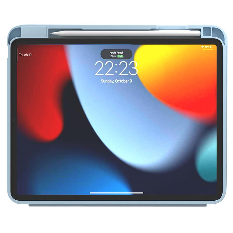 Devia puzdro Leather Case with Pencil Slot pre iPad Pro 11" M4/M5 - Light Blue