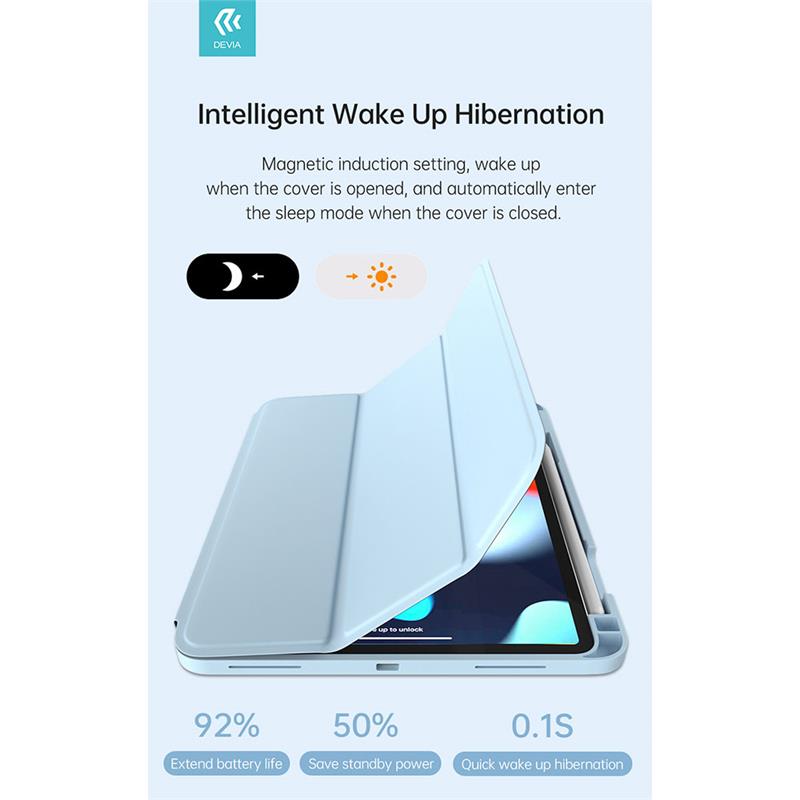 Devia puzdro Leather Case with Pencil Slot pre iPad Pro 13" M4/M5 - Black