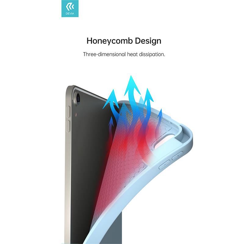 Devia puzdro Leather Case with Pencil Slot pre iPad Pro 13" M4/M5 - Black