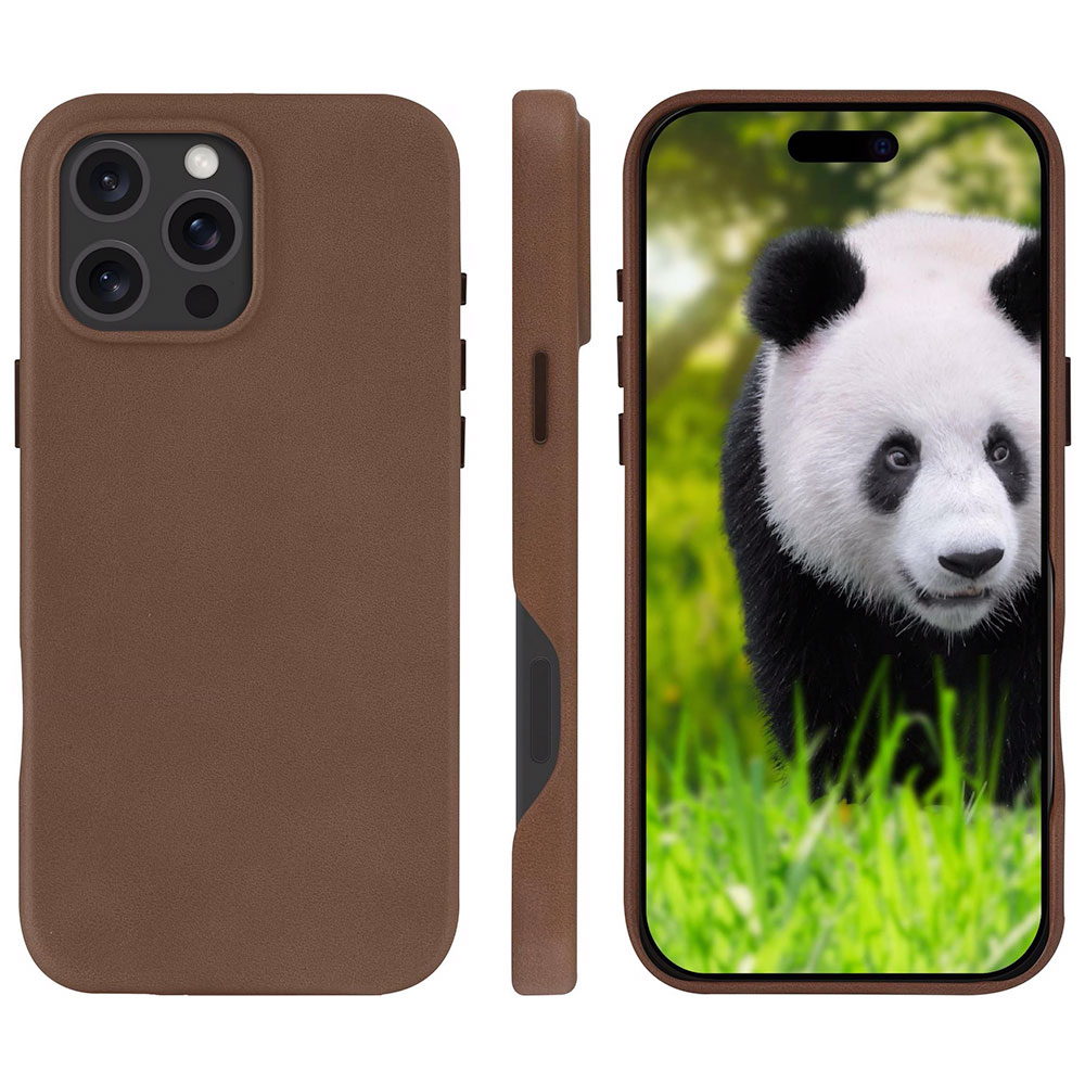 dbramante1928 - Puzdro Roskilde 2 s MagSafe pre iPhone 16 Pro Max, dark tan