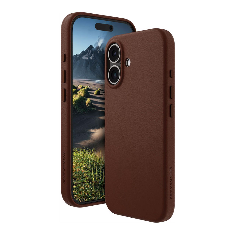 dbramante1928 - Puzdro Roskilde 2 s MagSafe pre iPhone 16 Plus, dark tan