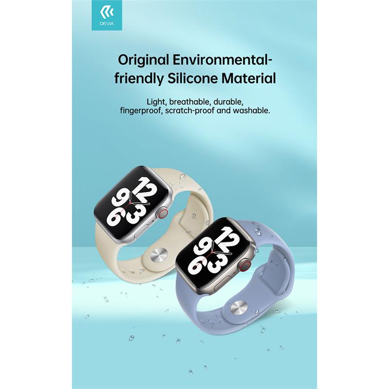 Devia Apple Watch Deluxe Series Sport Band 44/45/46mm - Antique White