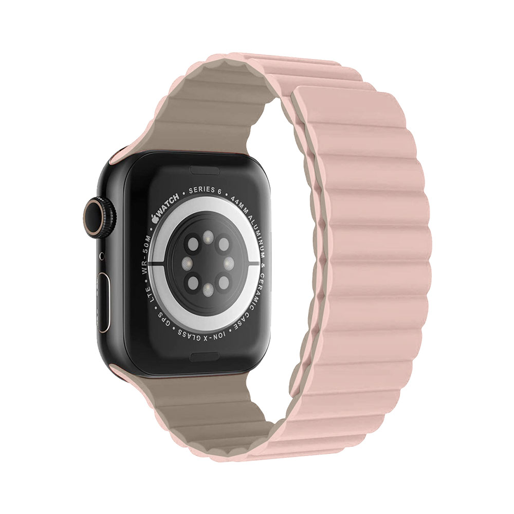 Devia remienok Nature Silicone Magnetic Watch Band 40/41/42mm - Stardust Pink