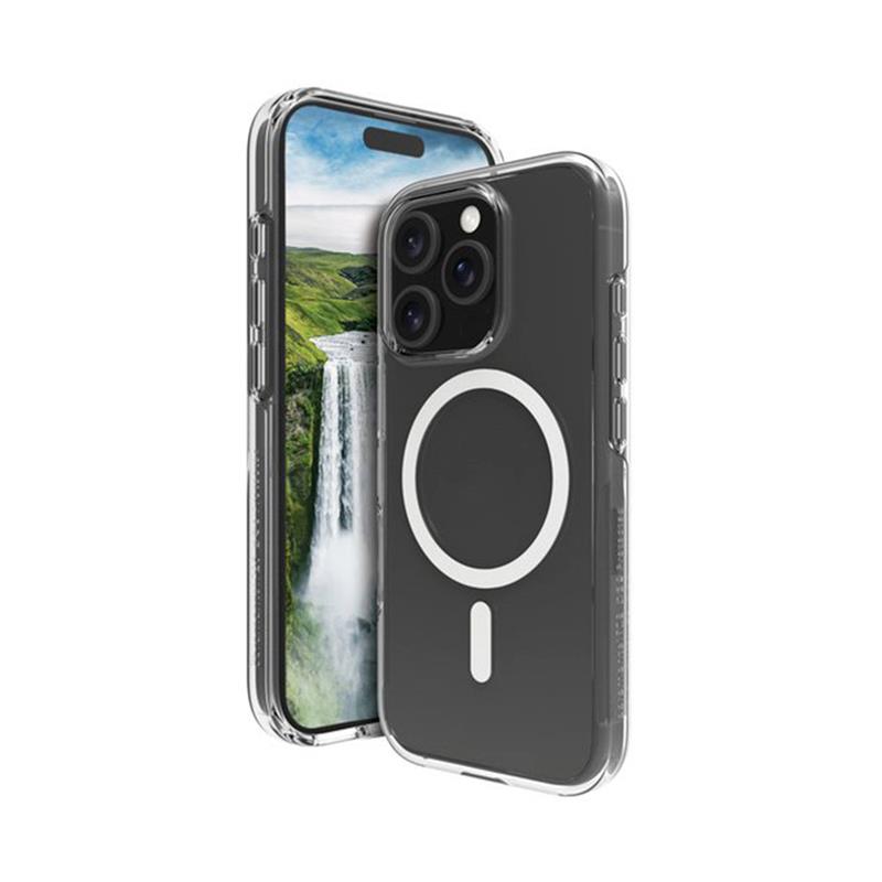 dbramante1928 - Puzdro Iceland Ultra D3O s MagSafe pre iPhone 16 Pro, transparentná