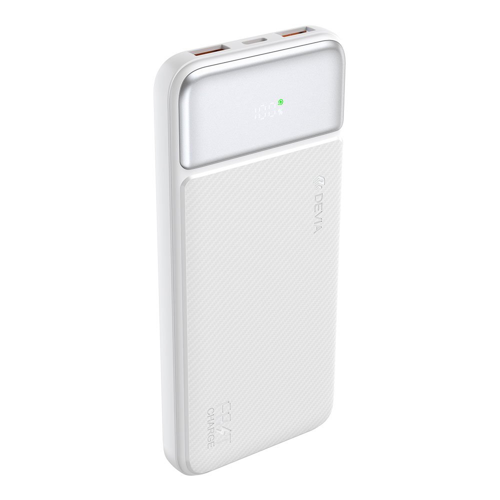 Devia powerbank Smart Series with Digital Display PD 20W 10000 mAh - White