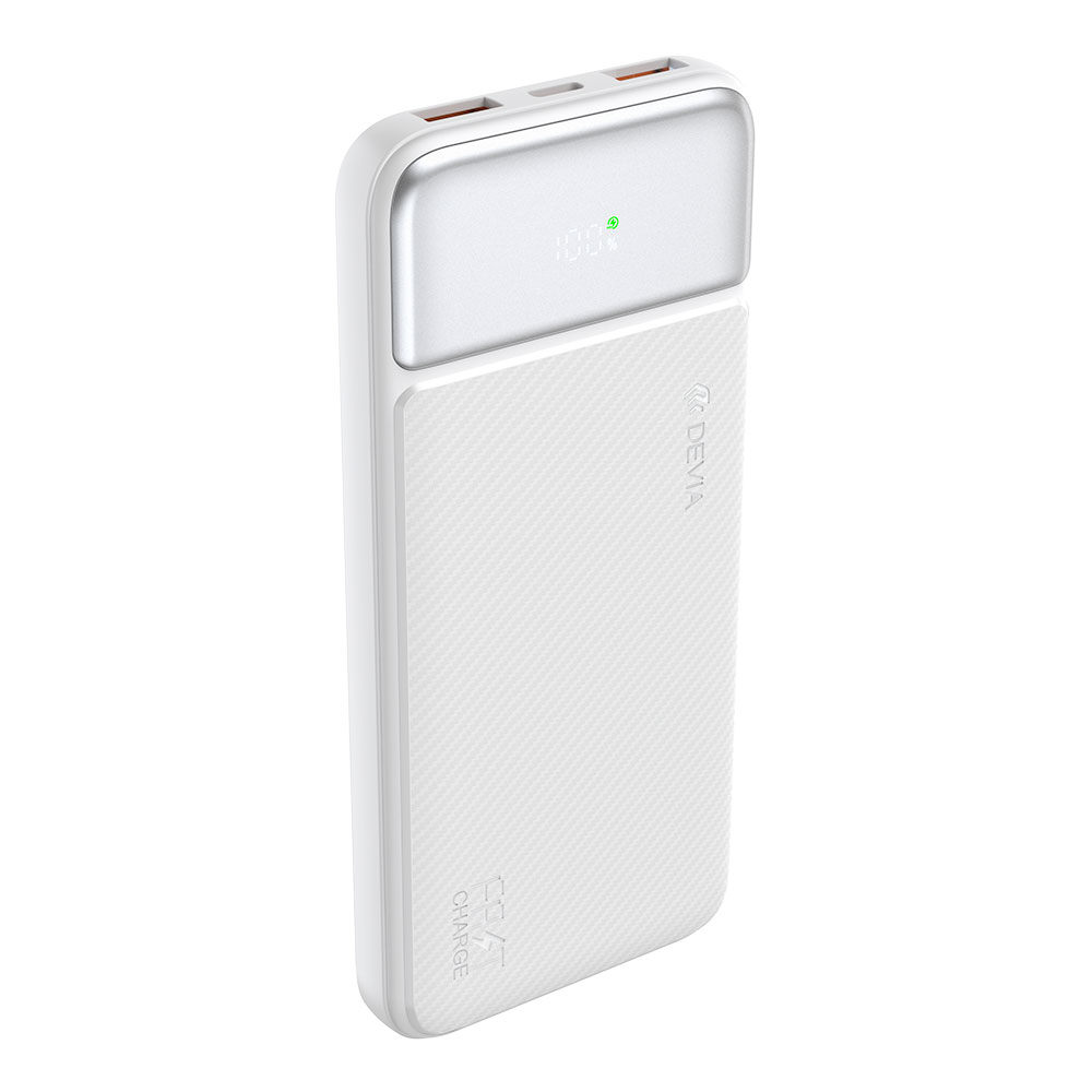 Devia powerbank Smart Series with Digital Display PD 20W 10000 mAh - White