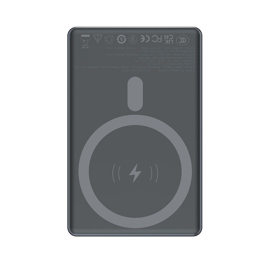 Devia powerbank Extreme Speed Series Mini Magnetic 10.000 mAh PD 20W - Space Gray