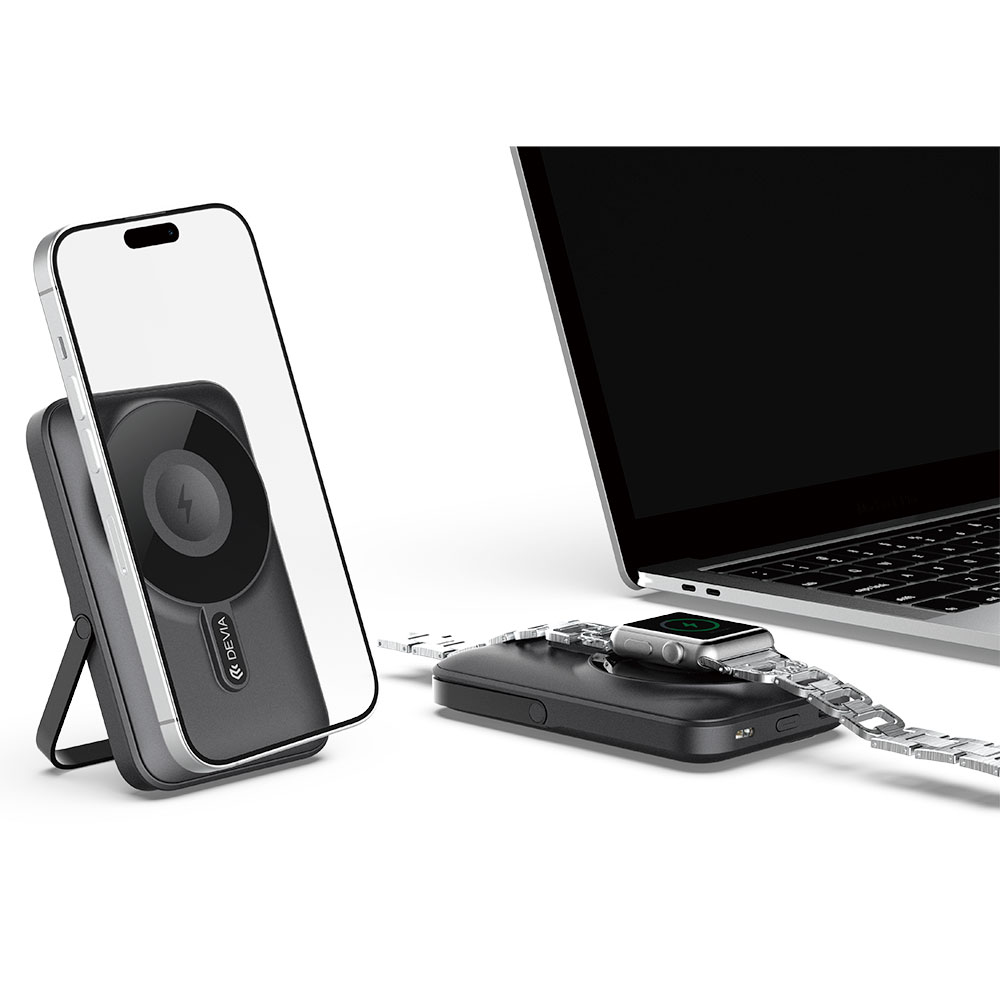 Devia powerbank Extreme Speed Series Magnetic with Bracket 10.000 mAh 22.5W - Gray