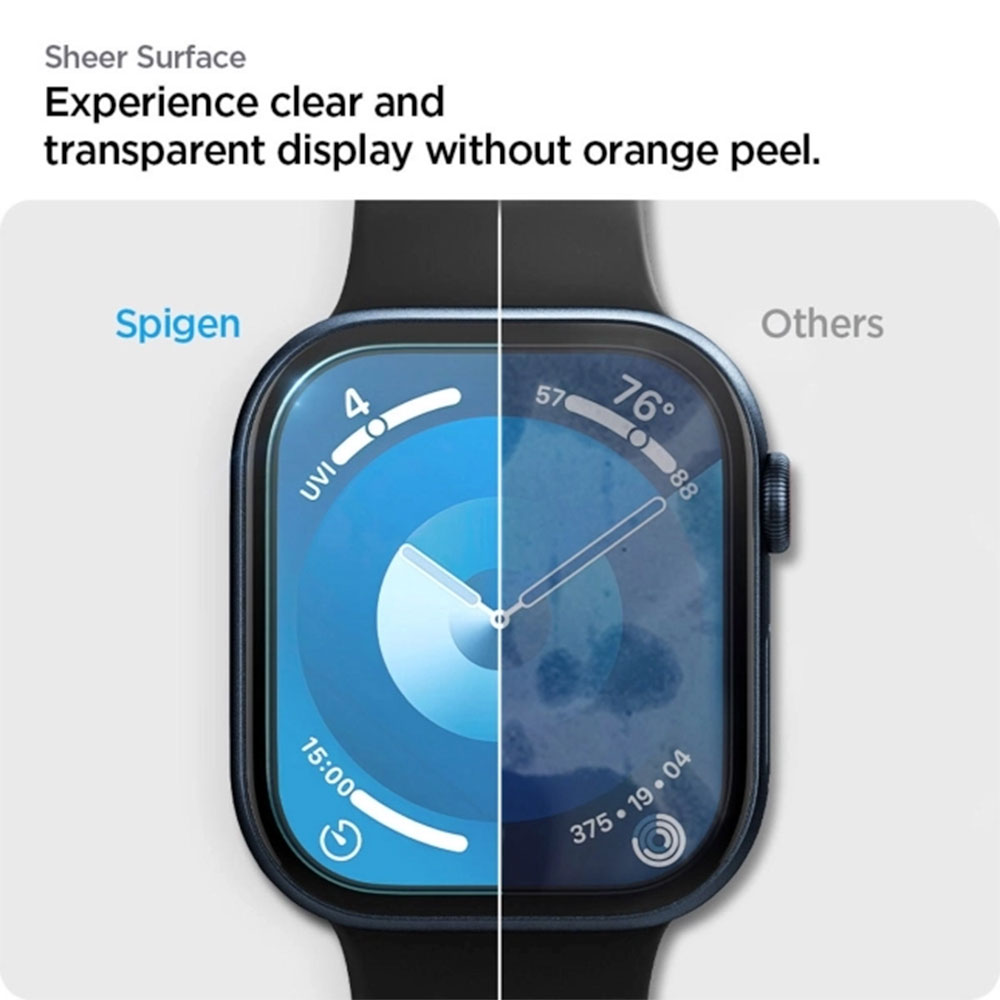 Spigen fólie Eliteshield EZ Fit pro Apple Watch 10 42mm - Clear