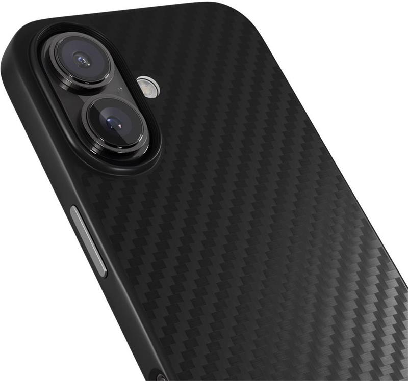 Epico Mag+ Hybrid Carbon Case iPhone 16 Plus - čierna