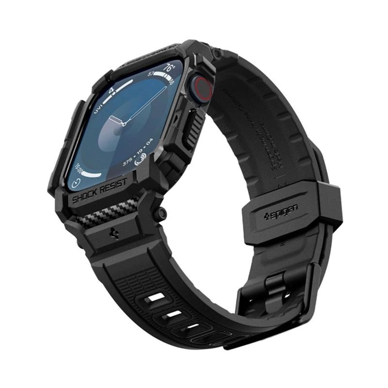Spigen kryt Rugged Armor Pro pre Apple Watch 10 42mm - Matte Black