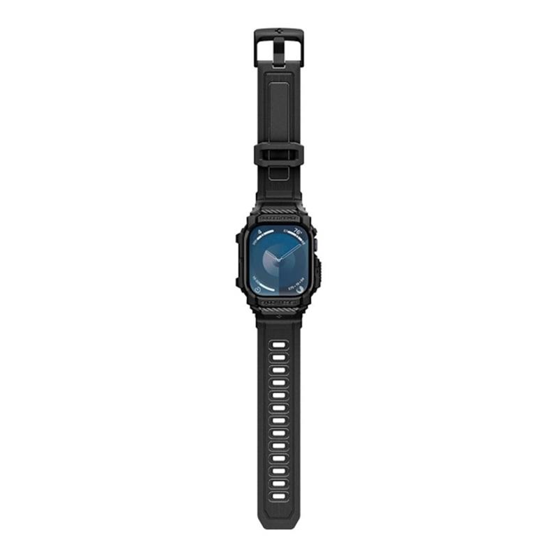 Spigen kryt Rugged Armor Pro pre Apple Watch 10 42mm - Matte Black
