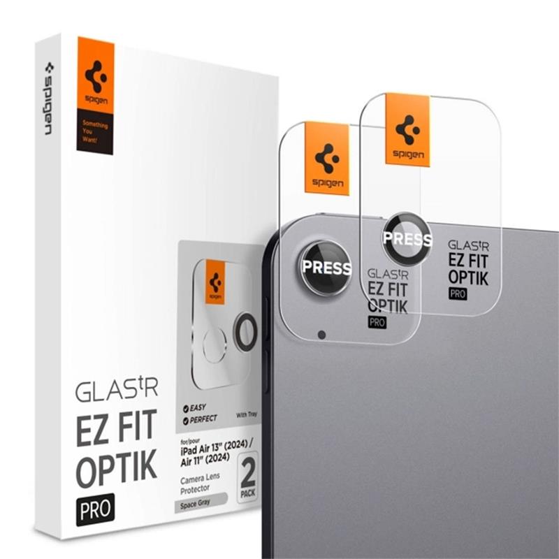 Spigen Glass tR EZ Fit Optik Pro pre iPad Air 11" M2/M3, iPad Air 13" M2/M3 - Space Gray