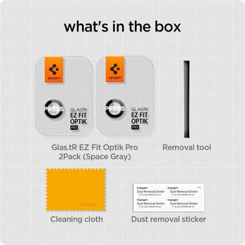 Spigen Glass tR EZ Fit Optik Pro pre iPad Air 11" M2/M3, iPad Air 13" M2/M3 - Space Gray