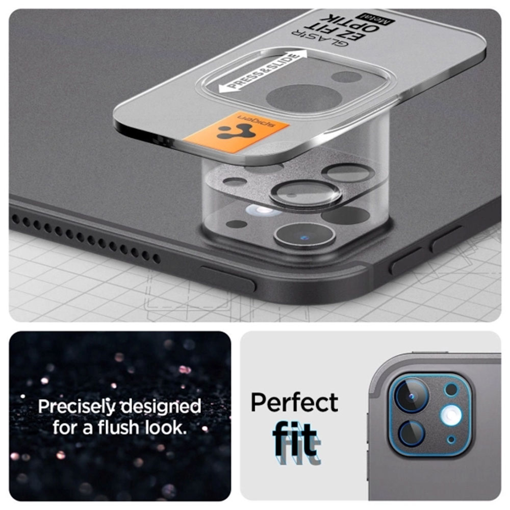 Spigen Glass tR EZ Fit Optik Pro pre iPad Pro 11" M4/iPad Pro 13" M4 - Space Black