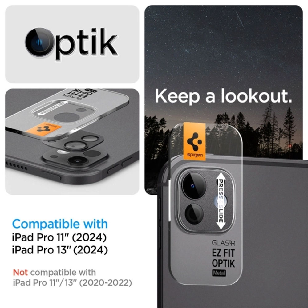 Spigen Glass tR EZ Fit Optik Pro pre iPad Pro 11" M4/iPad Pro 13" M4 - Space Black