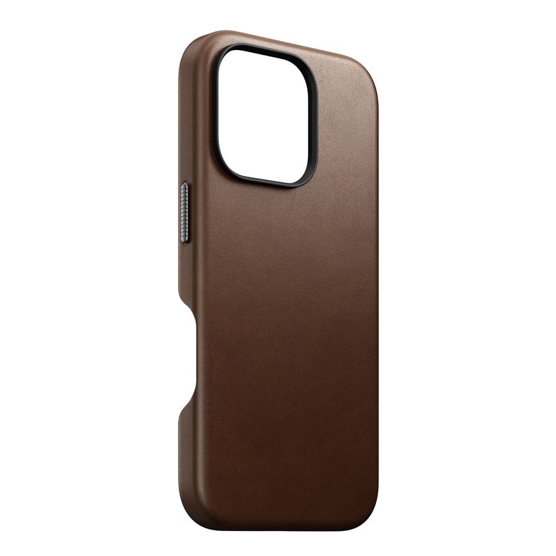 Nomad kryt Traditional Leather Case Magsafe pre iPhone 16 Pro - Brown