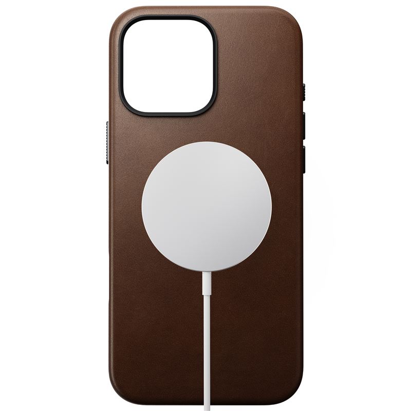 Nomad kryt Traditional Leather Case Magsafe pre iPhone 16 Pro Max - Brown