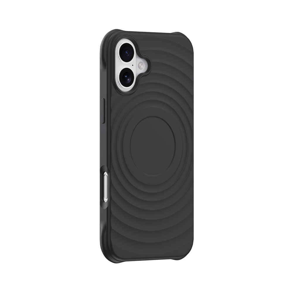 Devia kryt Ripple Magnetic Shockproof TPU Case pre iPhone 16 - Black