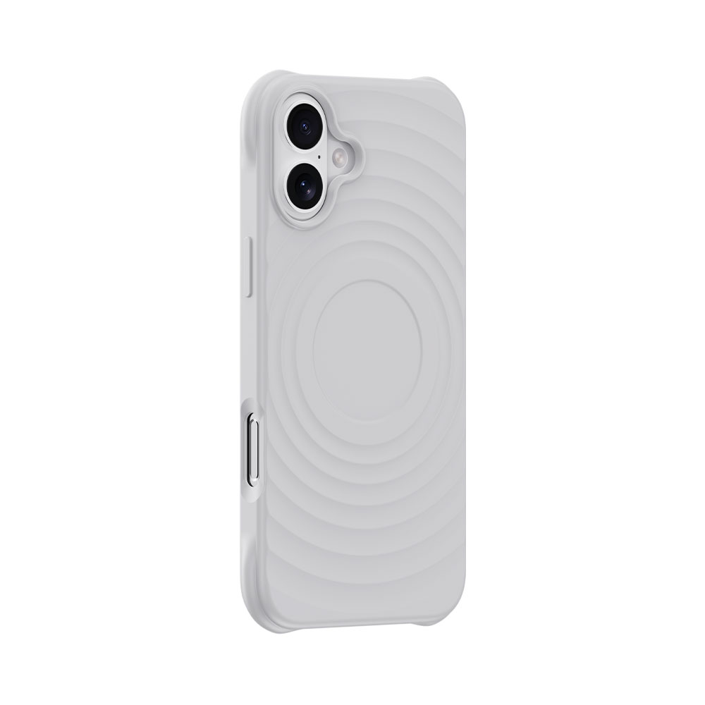 Devia kryt Ripple Magnetic Shockproof TPU Case pre iPhone 16 - White
