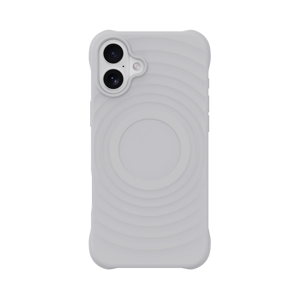Devia kryt Ripple Magnetic Shockproof TPU Case pre iPhone 16 - White