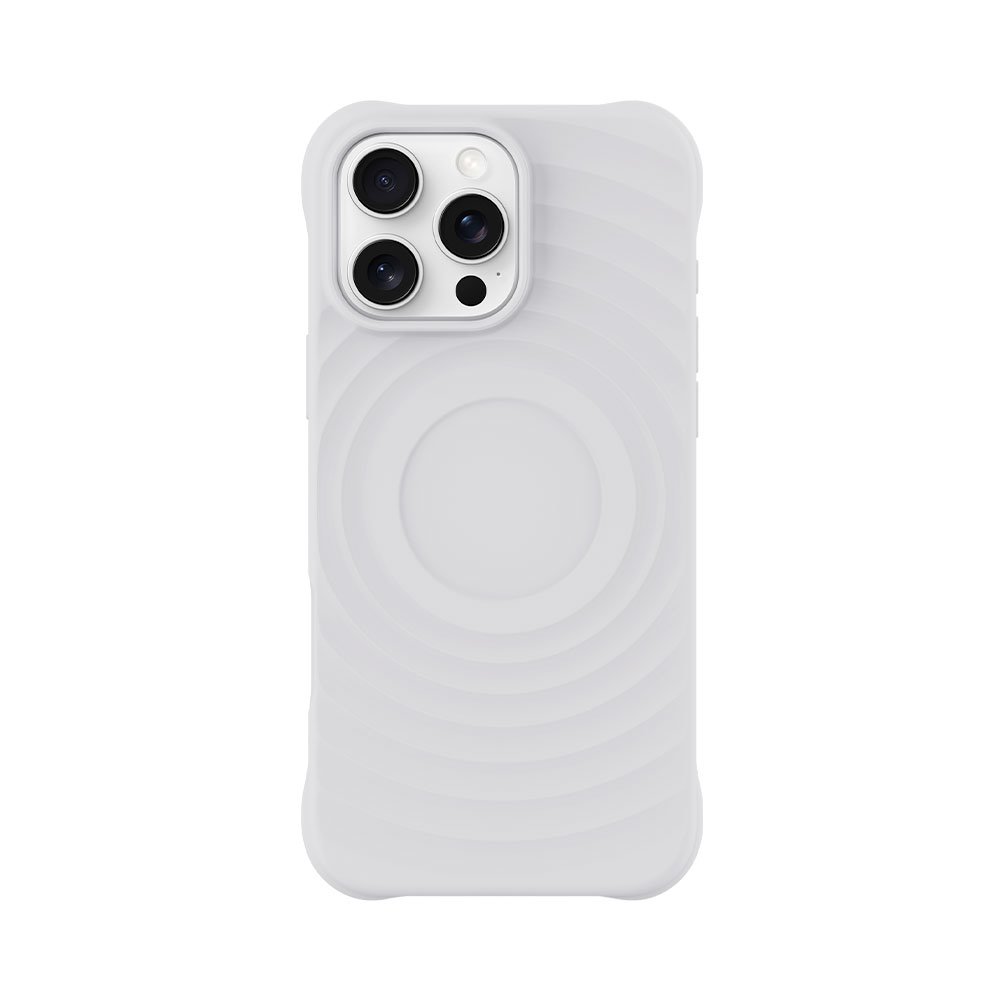 Devia kryt Ripple Magnetic Shockproof TPU Case pre iPhone 16 Pro - White
