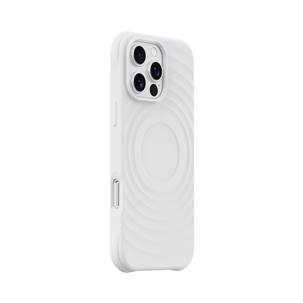 Devia kryt Ripple Magnetic Shockproof TPU Case pre iPhone 16 Pro - White