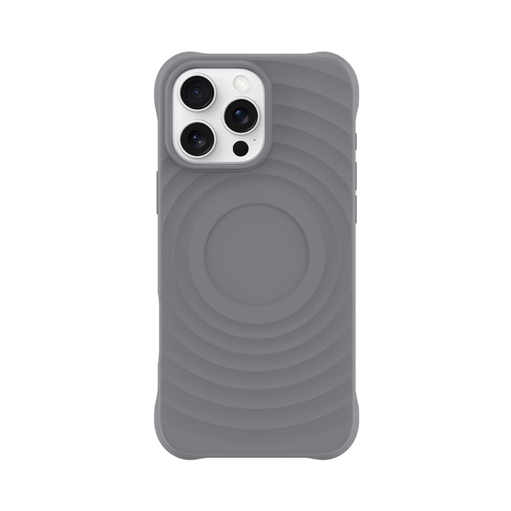 Devia kryt Ripple Magnetic Shockproof TPU Case pre iPhone 16 Pro - Gray