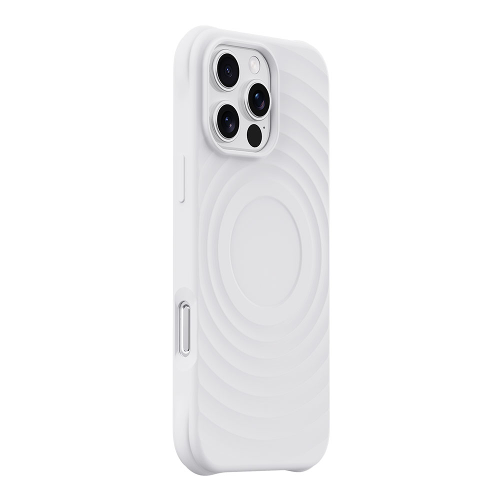 Devia kryt Ripple Magnetic Shockproof TPU Case pre iPhone 16 Pro Max - White