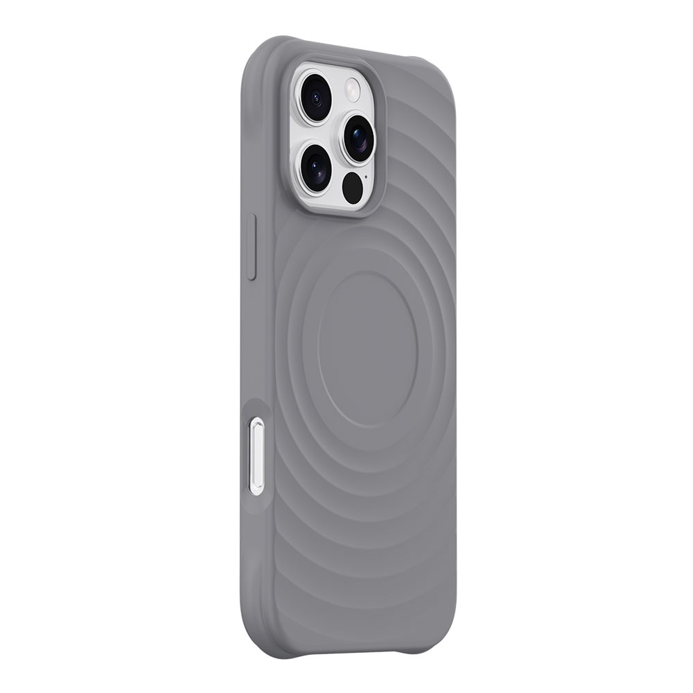 Devia kryt Ripple Magnetic Shockproof TPU Case pre iPhone 16 Pro Max - Gray