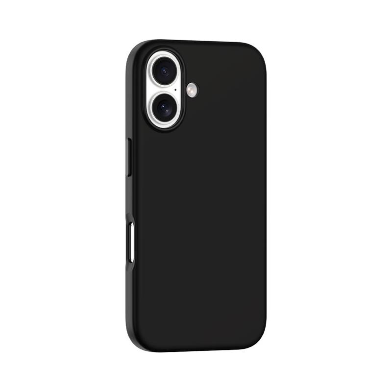 Devia kryt Nature Series Silicone Magnetic Case pre iPhone 16 - Black