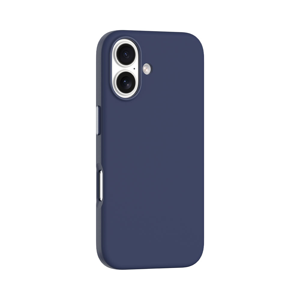 Devia kryt Nature Series Silicone Magnetic Case pre iPhone 16 - Blue
