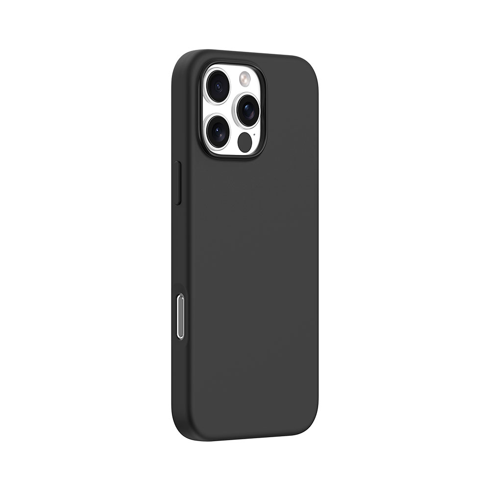 Devia kryt Nature Series Silicone Magnetic Case pre iPhone 16 Pro - Black