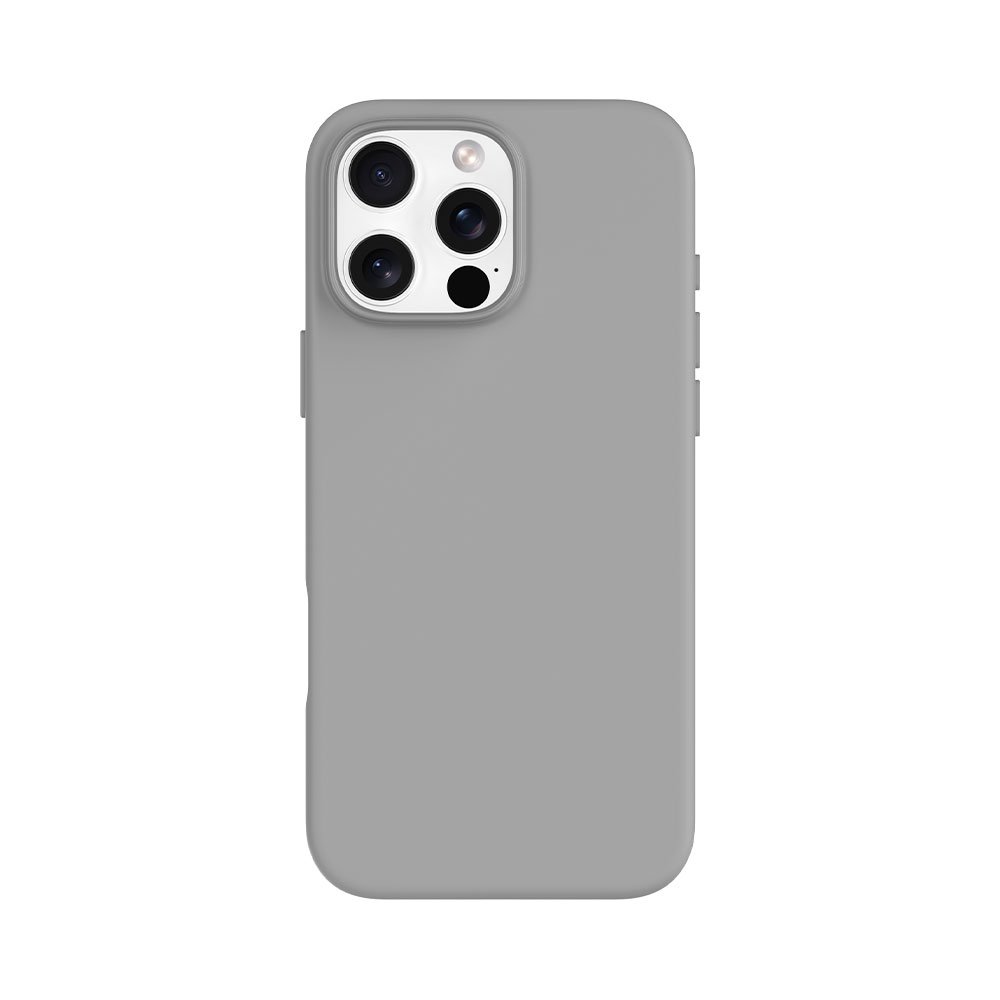 Devia kryt Nature Series Silicone Magnetic Case pre iPhone 16 Pro - Gray White