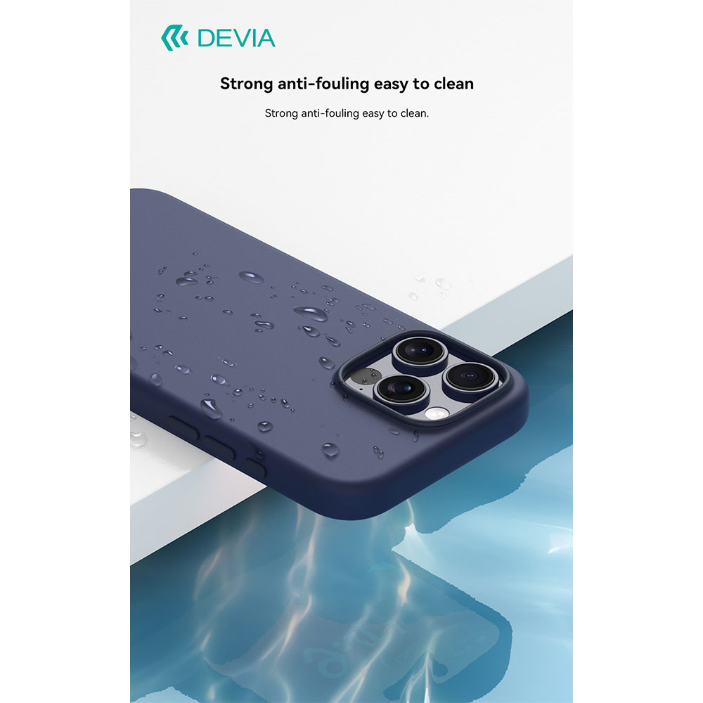 Devia kryt Nature Series Silicone Magnetic Case pre iPhone 16 Pro - Gray White