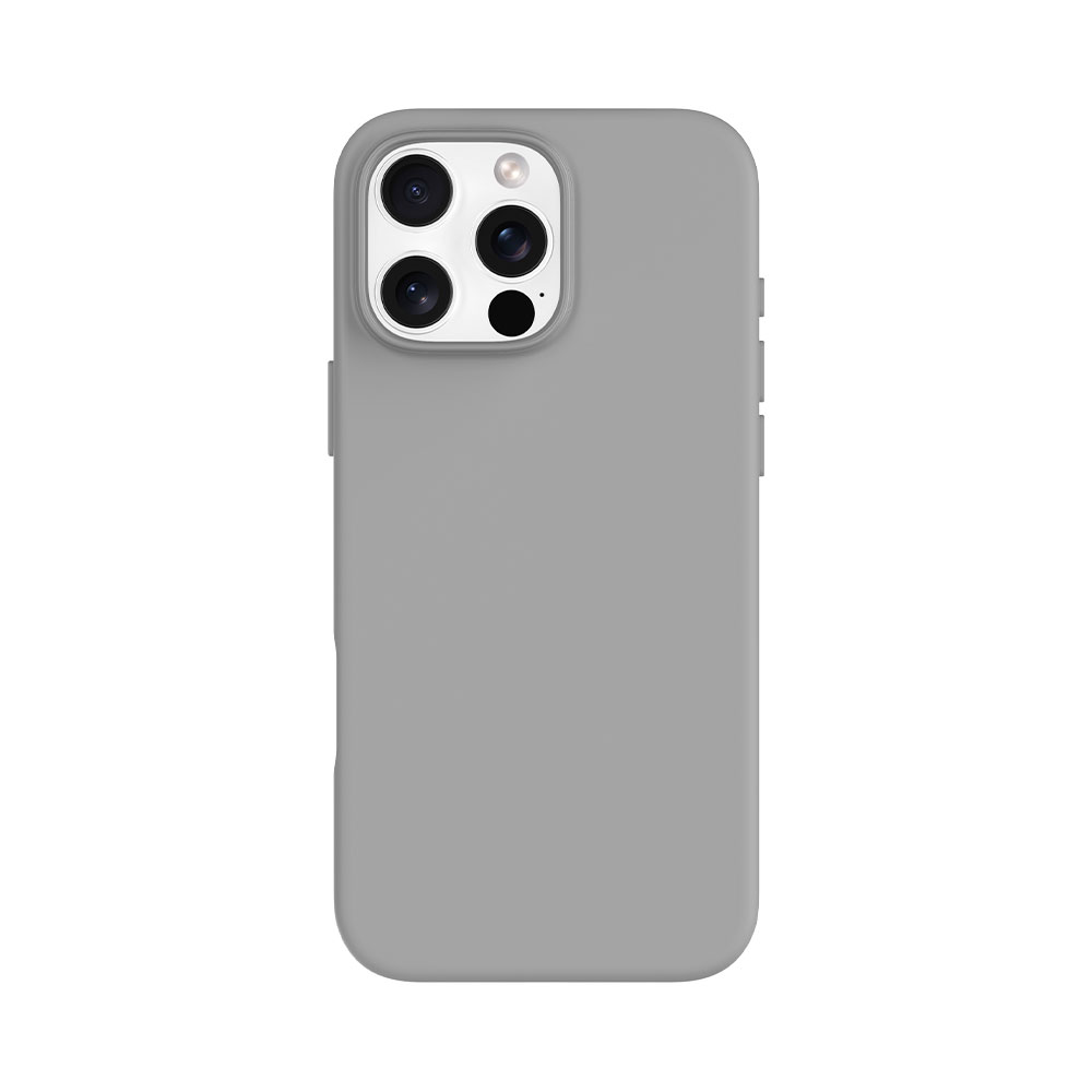 Devia kryt Nature Series Silicone Magnetic Case pre iPhone 16 Pro - Gray White