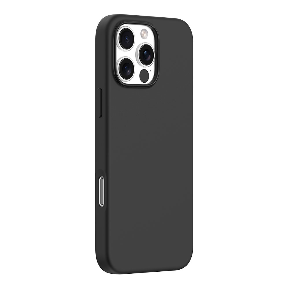 Devia kryt Nature Series Silicone Magnetic Case pre iPhone 16 Pro Max - Black