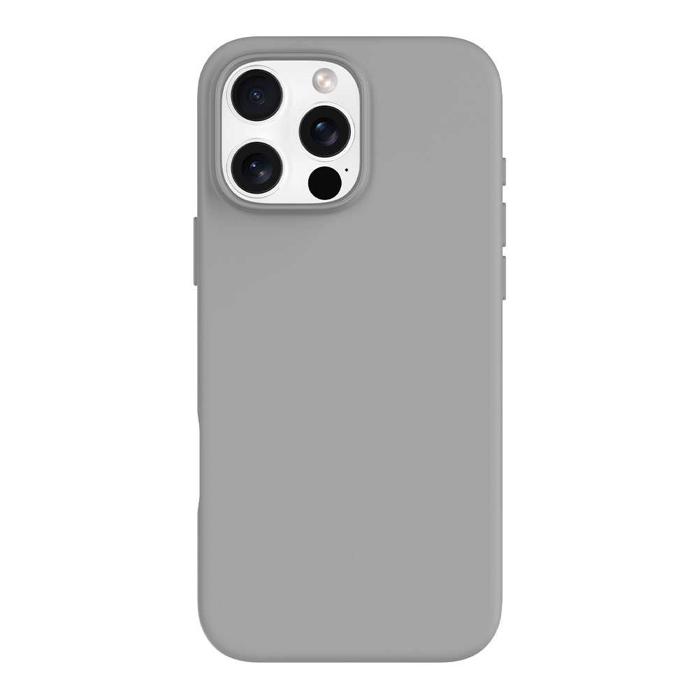 Devia kryt Nature Series Silicone Magnetic Case pre iPhone 16 Pro Max - Gray White