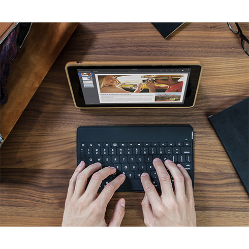 Logitech Keys-To-Go 2 - prenosná Bluetooth klávesnica, US - grafitová